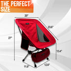 Pike Trail Ultralight Compact Outdoor Camping Tailgate Festival Beach Chair