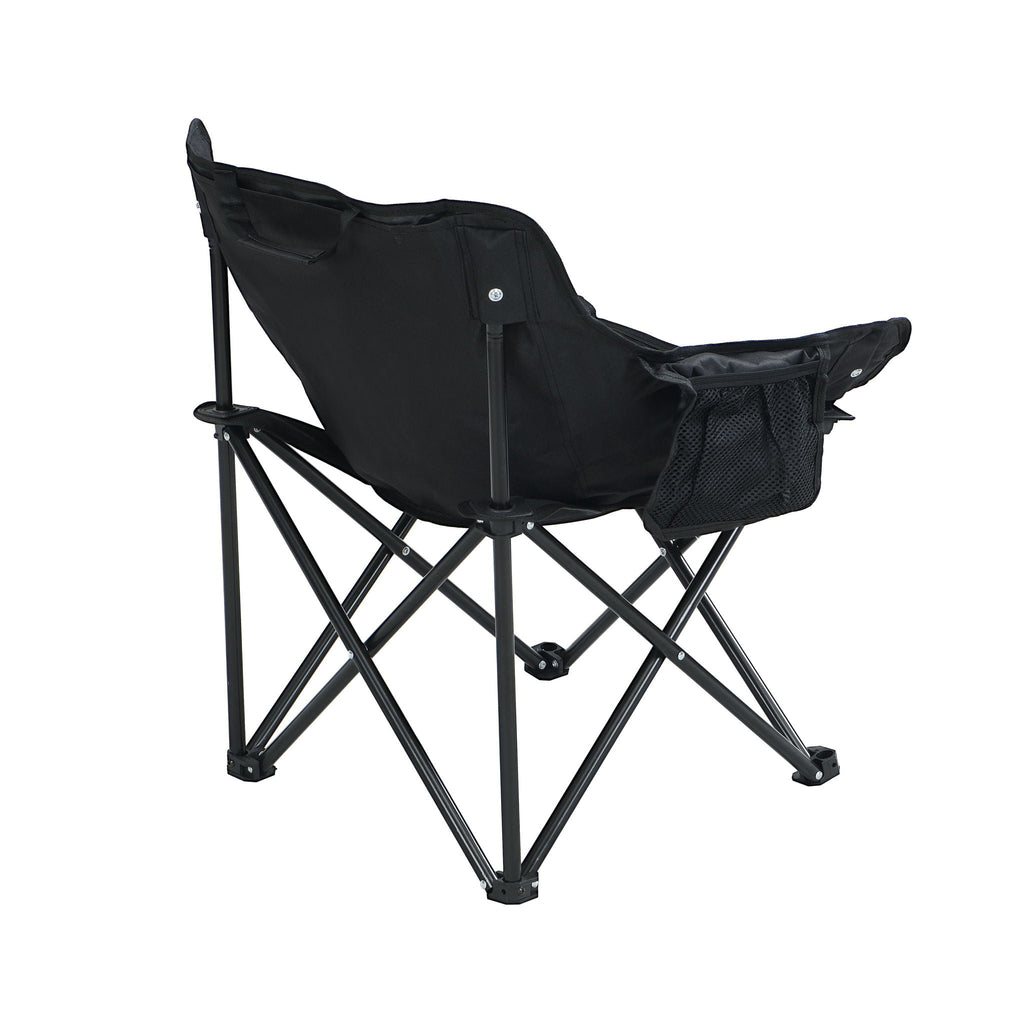 2 Pieces Outdoor Camping Chairs Folding / Portable, Comfortable Seating, Durable Steel Fram