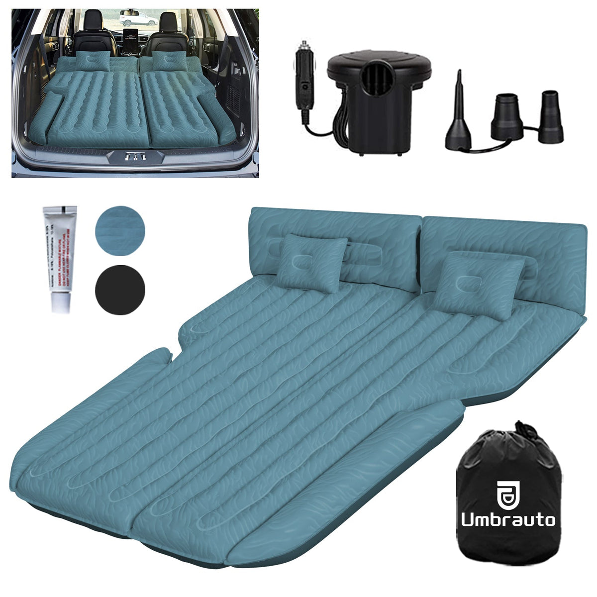 Umbrauto Car Camping SUV Air Mattress 1.0, Slate