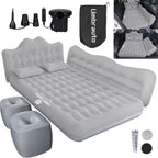 Umbrauto 29.53in/75cm Wide Car Air Mattress Inflatable SUV, Truck & Van Back Seat Camping Bed with Pump & Pillows, Gray