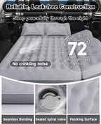 Umbrauto 29.53in/75cm Wide Car Air Mattress Inflatable SUV, Truck & Van Back Seat Camping Bed with Pump & Pillows, Gray