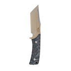 Fixed Blade Knife D2 Steel Rosewood or Ebony Handles - Hunting Leather Sheath