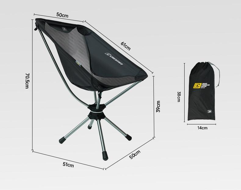 Portable Ultra-Light 360-Degree Swivel Folding Camping Chair