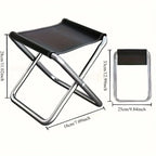 Foldable Outdoor Camping Chair Easy Carry Pocket Stool Compact Fishing Seat For Travel Leisure Hiking Outdoor Activities
