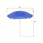 Portable Outdoor 2-Seat Folding Chair With Removable Sun Umbrella Blue, Camping Chair, Beach Essentials