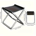 Foldable Outdoor Camping Chair Easy Carry Pocket Stool Compact Fishing Seat For Travel Leisure Hiking Outdoor Activities
