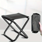 Foldable Outdoor Camping Chair Easy Carry Pocket Stool Compact Fishing Seat For Travel Leisure Hiking Outdoor Activities