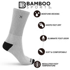 Premium Bamboo Rayon Crew Socks