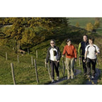 Official Casual Trek Hiking & Walking Poles - Hiking/Trekking Grip w-flip locks, detachable feet and travel bag - pair - For Heights up to 6’2”